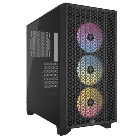 Corsair 3000D Airflow RGB Noir + RM1000e Noir Blanc - Boîtier PC - 1