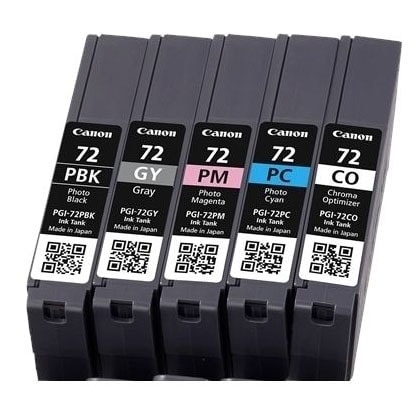 Pack Cartouches PGI-72 PBK/PM/PC/GY/CO pour imprimante  Canon - 0