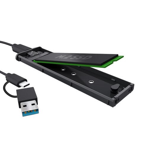 Trust USB-C 3.2 M.2 SSD - Noir - Boîtier externe - Cybertek.fr - 1