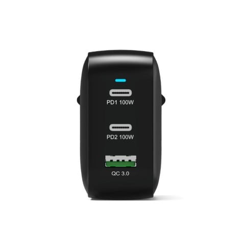 Port Chargeur mural 100W GaN 3 ports + Câble USB-C - 2m (902100PEU) - Achat / Vente Chargeur sur Cybertek.fr - 2