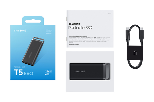 Samsung T5 Evo USB 3.2 4To Black (MU-PH4T0S/EU) - Achat / Vente