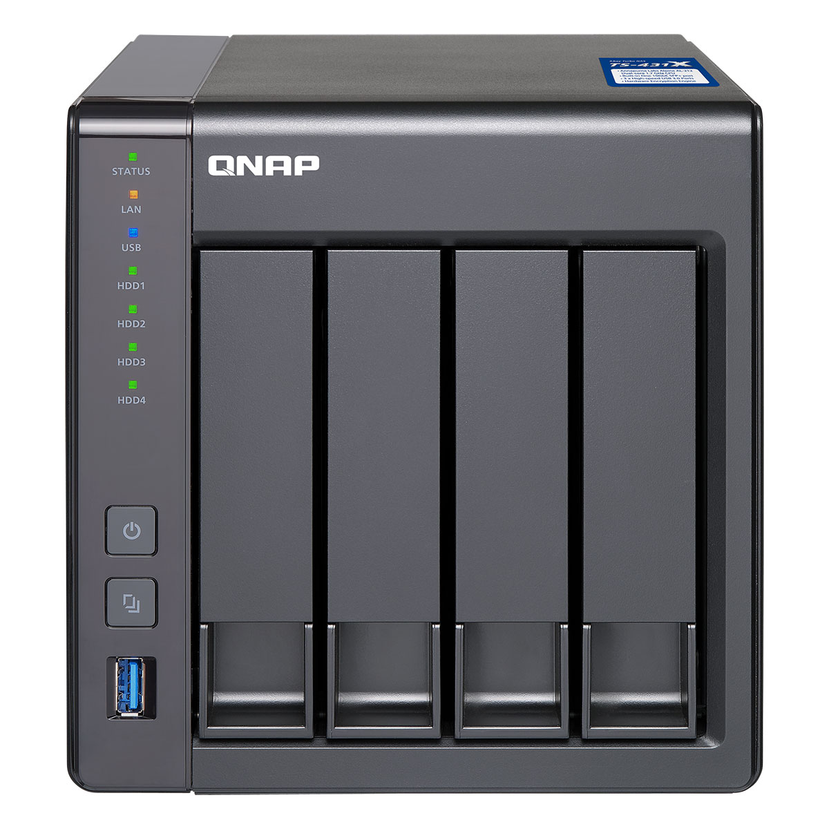 Qnap TS-431X-2G - 4 HDD - Serveur NAS Qnap - Cybertek.fr - 4
