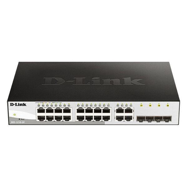 Switch D-Link 24 Ports Gigabit + 4 Ports SFP -DGS-1210-28/E - 0