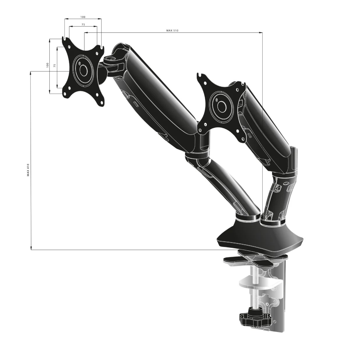 Iiyama 27 pouces  G2766HSU-B1 + DS3002C-B1 - Ecran PC Iiyama - 11