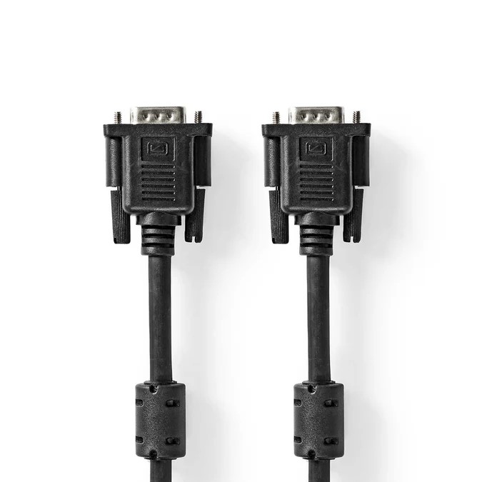 Câble VGA mâle/mâle - 5m - Noir - Connectique PC - Cybertek.fr - 2