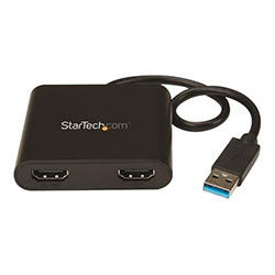image produit StarTech Adaptateur USB3.0 vers double HDMI - USB32HD2 Cybertek