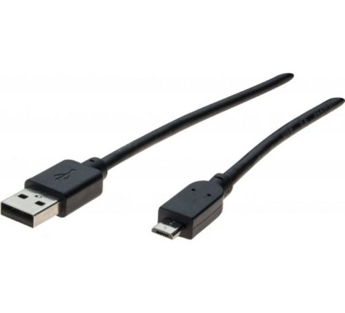 Câble USB-A 2.0 vers Micro USB B m/m- 1m - Noir - Connectique PC - 0