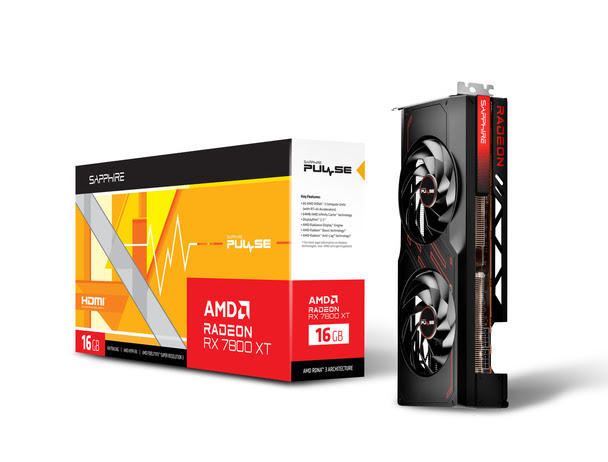 Carte graphique Sapphire Pulse Radeon RX 7800 XT GAMING 16GB