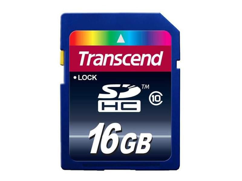 Transcend SDHC 16Go  class 10 - Carte mémoire Transcend - 0