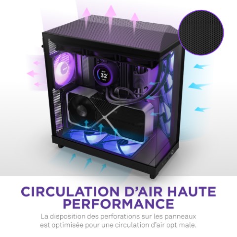 NZXT H6 Flow RGB Noir Noir - Boîtier PC NZXT - Cybertek.fr - 13