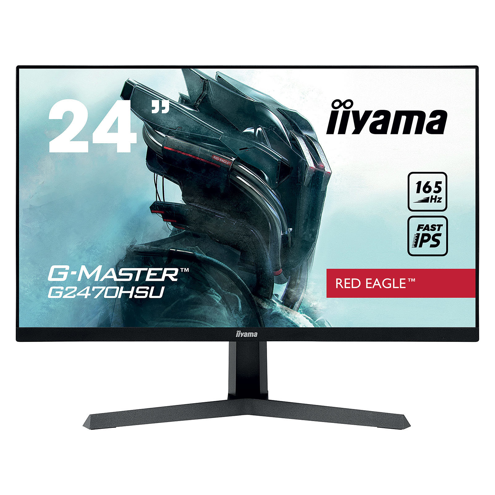 Iiyama 24 pouces  G2470HSU-B1-TBE - Ecran PC Iiyama - Cybertek.fr - 0