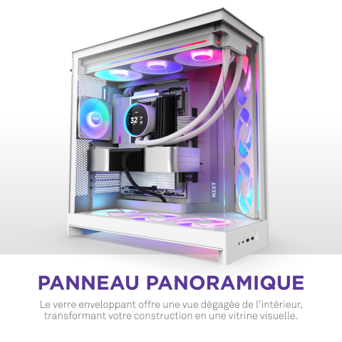 NZXT H9 Flow RGB Blanc Blanc - Boîtier PC NZXT - Cybertek.fr - 10