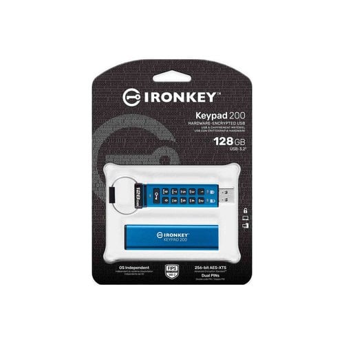Kingston 128Go Ironkey Keypad 200 - Clé USB Kingston - Cybertek.fr - 2