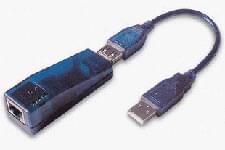 USB à Réseau Ethernet RJ45 10/100 BT - Connectique réseau - 0