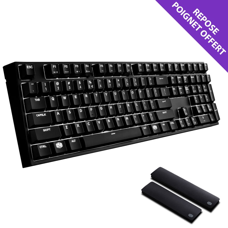 Cooler Master MasterKeys PRO L Wh.LED MX Red SGK-4070-KKCR1-FR - Clavier PC - 0