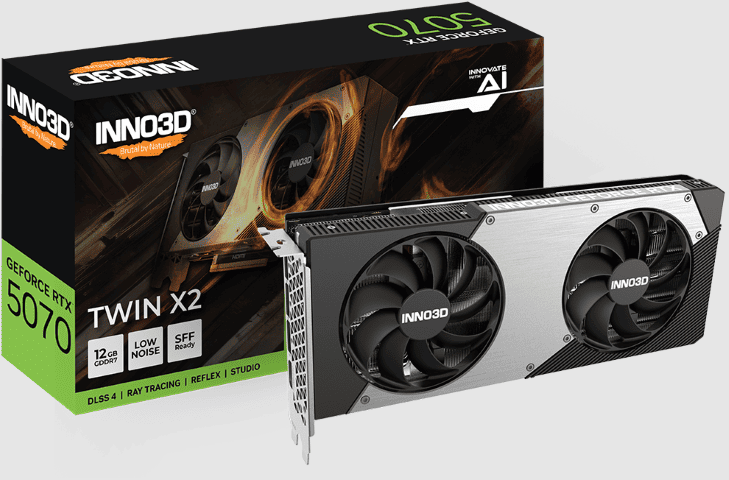 Inno3D GeForce RTX 5070 TWIN X2 OC WHITE - Carte graphique Inno3D - 0