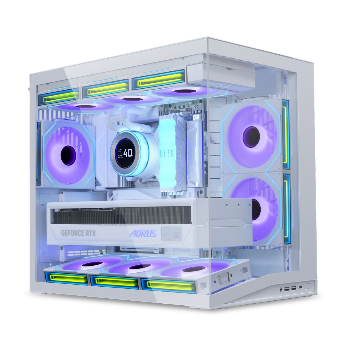 Lian Li O11D Mini V2 Blanc Blanc - Boîtier PC Lian Li - 1