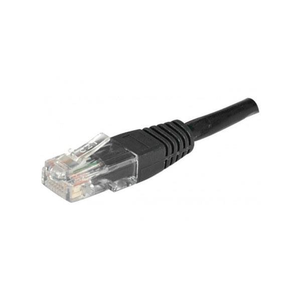 Câble Cat5 2m Noir - Connectique réseau - Cybertek.fr - 0