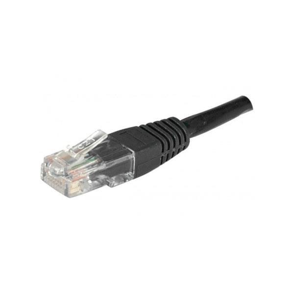 Câble Cat5 2m Noir - Connectique réseau - Cybertek.fr - 0