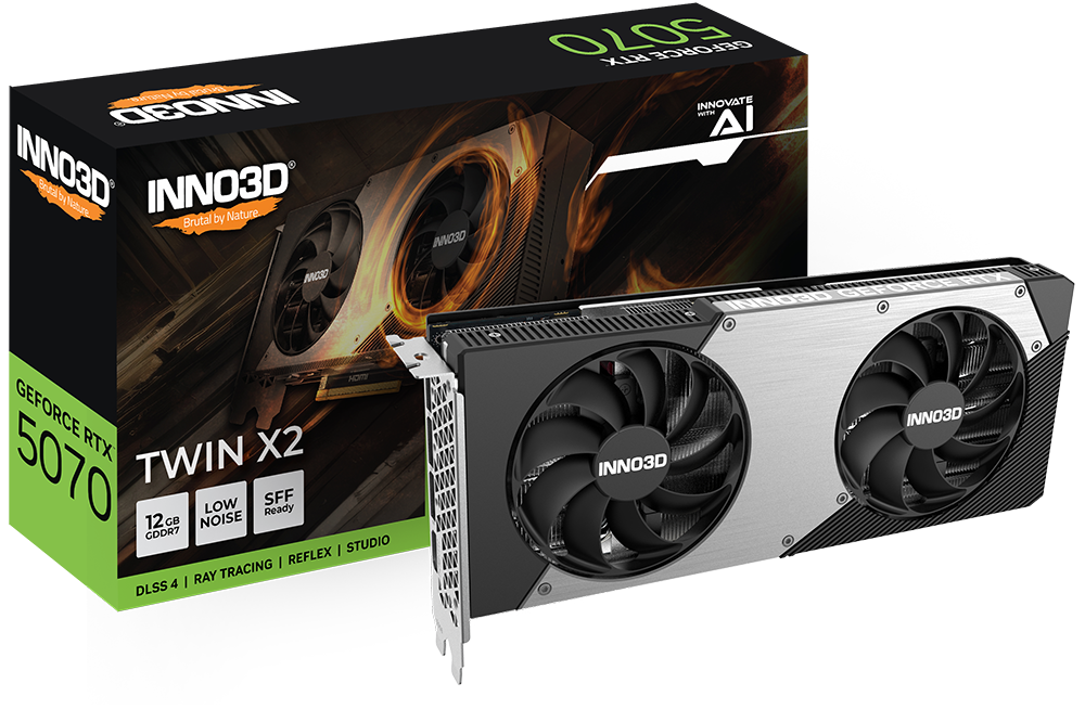 Inno3D GeForce RTX 5070 TWIN X2  - Carte graphique Inno3D - 0