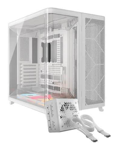 Corsair Air 5400 LX-R RGB Link Blanc + RM1000e Blanc - Boîtier PC - 0