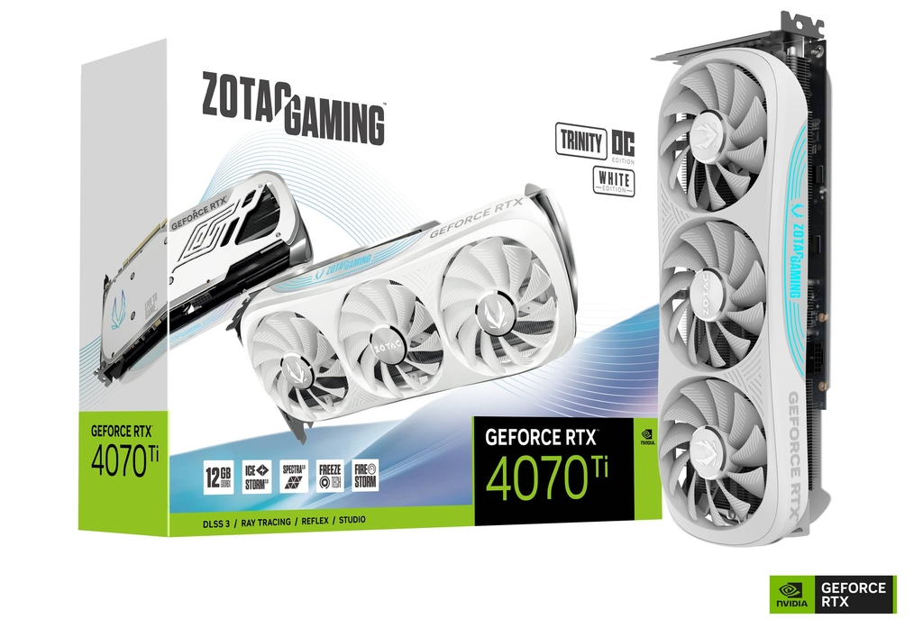 ZOTAC RTX 4070 Ti Trinity OC white  - Carte graphique ZOTAC - 0