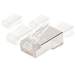 image produit   Connecteur RJ45 CAT5e STP MonoBrin+Peigne - par 10 Cybertek
