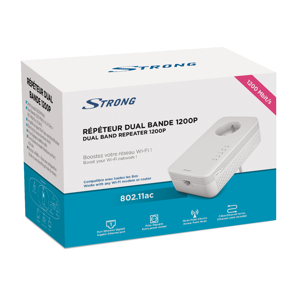 Strong REPEATER1200PFR - Wifi 1200AC   - Cybertek.fr - 2