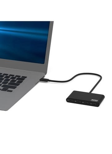 USB HUB TYPE C - 4 PORTS TYPE C# - Connectique PC - Cybertek.fr - 3