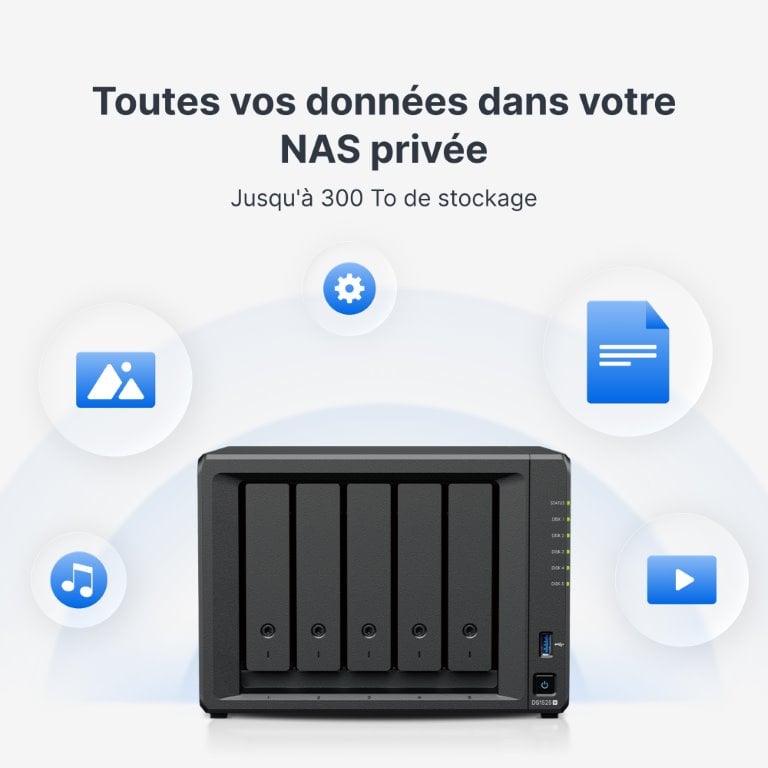 Synology DS1525+ - 5 baies - Serveur NAS Synology - Cybertek.fr - 9