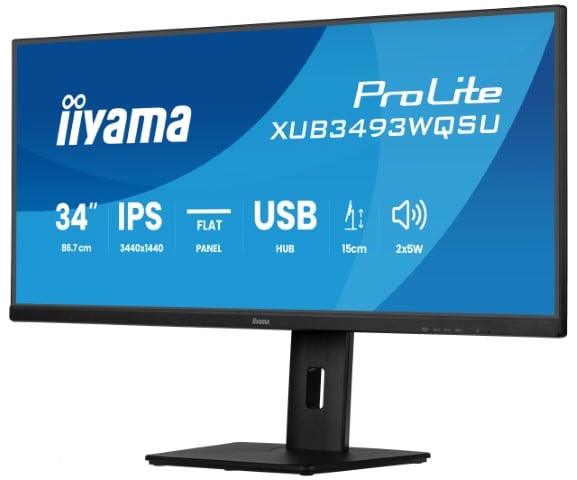 Iiyama 34 pouces  XUB3493WQSU-B6 - Ecran PC Iiyama - Cybertek.fr - 3