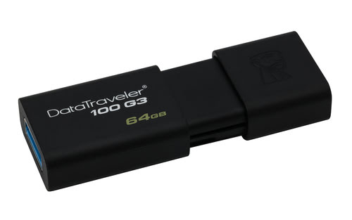 Kingston 64Go USB 3.0 DataTraveler 100 DT100G3/64GB - Clé USB - 2