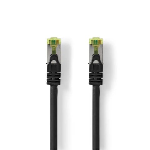 Câble RJ45 Cat7 S/FTP - 10m - Noir - Connectique réseau - 0