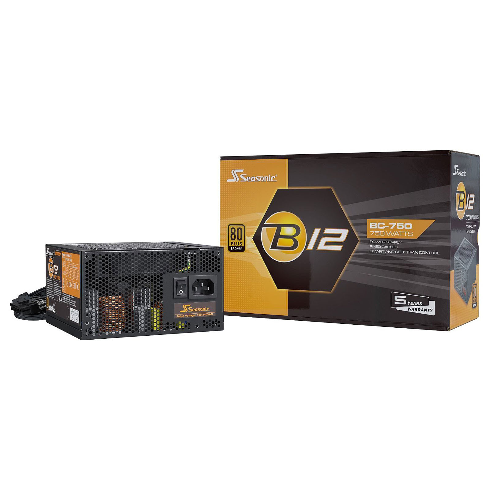 Seasonic B12 BC-750 (750W 80+ Bronze) - Alimentation Seasonic - 0