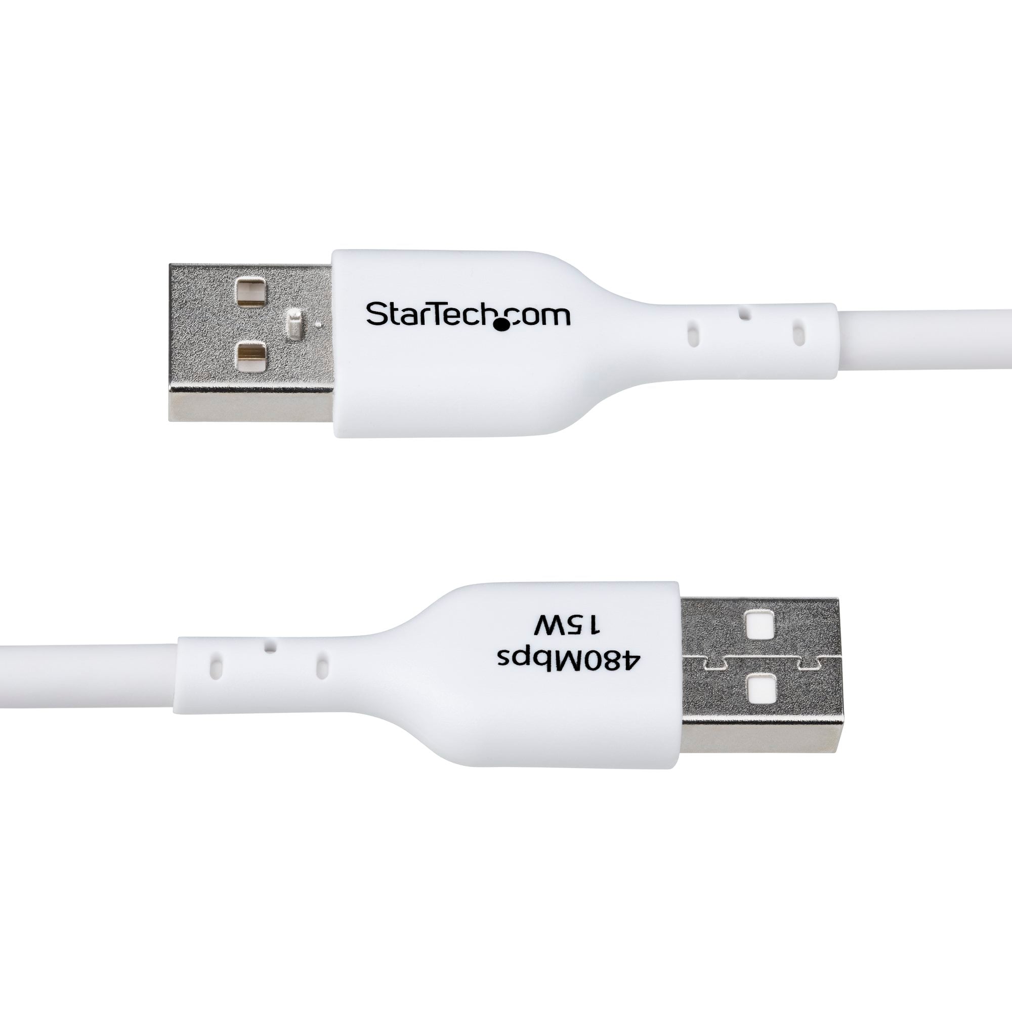 Câble USB-A vers USB-C mâle/mâle - 3m - Blanc - Connectique PC - 3
