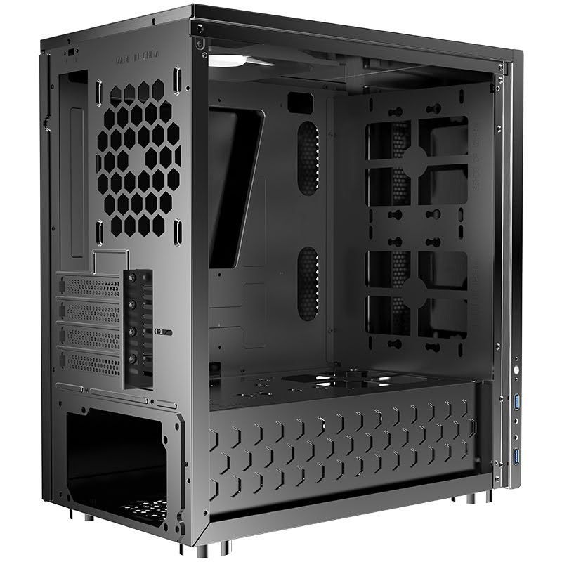 Boîtier PC Jonsbo C3 Plus Black - mT/Sans Alim/mATX