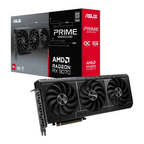 Asus Prime Radeon RX 9070 OC Edition 16GB GDDR6 - Carte graphique - 0