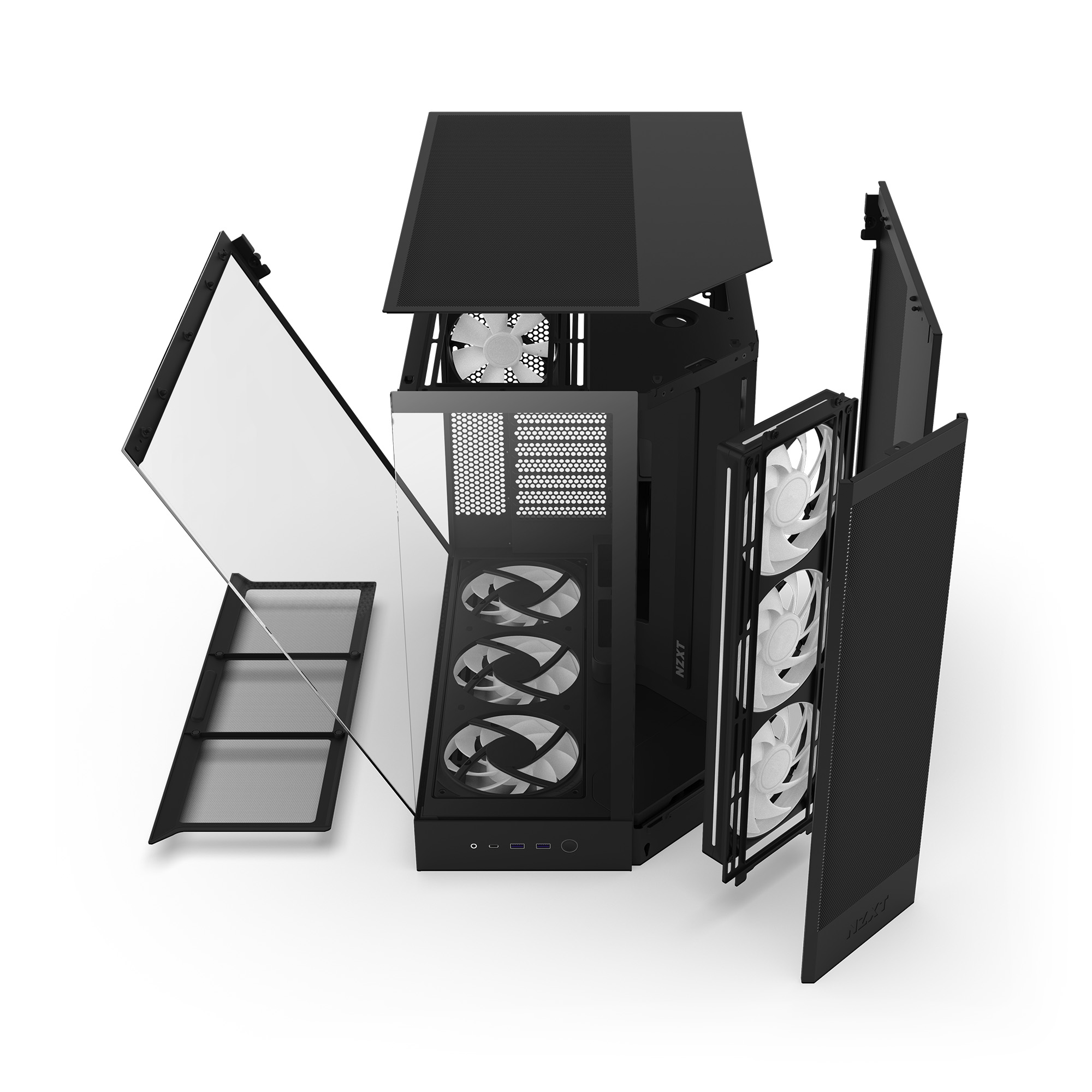NZXT H9 Flow RGB+ Noir Noir - Boîtier PC NZXT - Cybertek.fr - 3