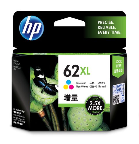 image produit HP HP Ink/62XL Tri-color Cartridge Cybertek