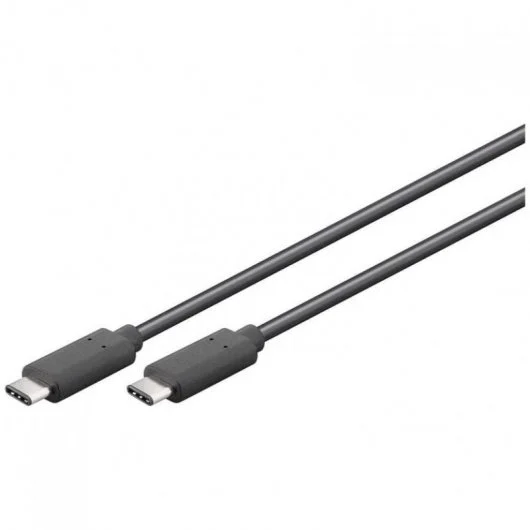 Câble USB-C 3.1 mâle/mâle - 1m - Noir# - Connectique PC - 0