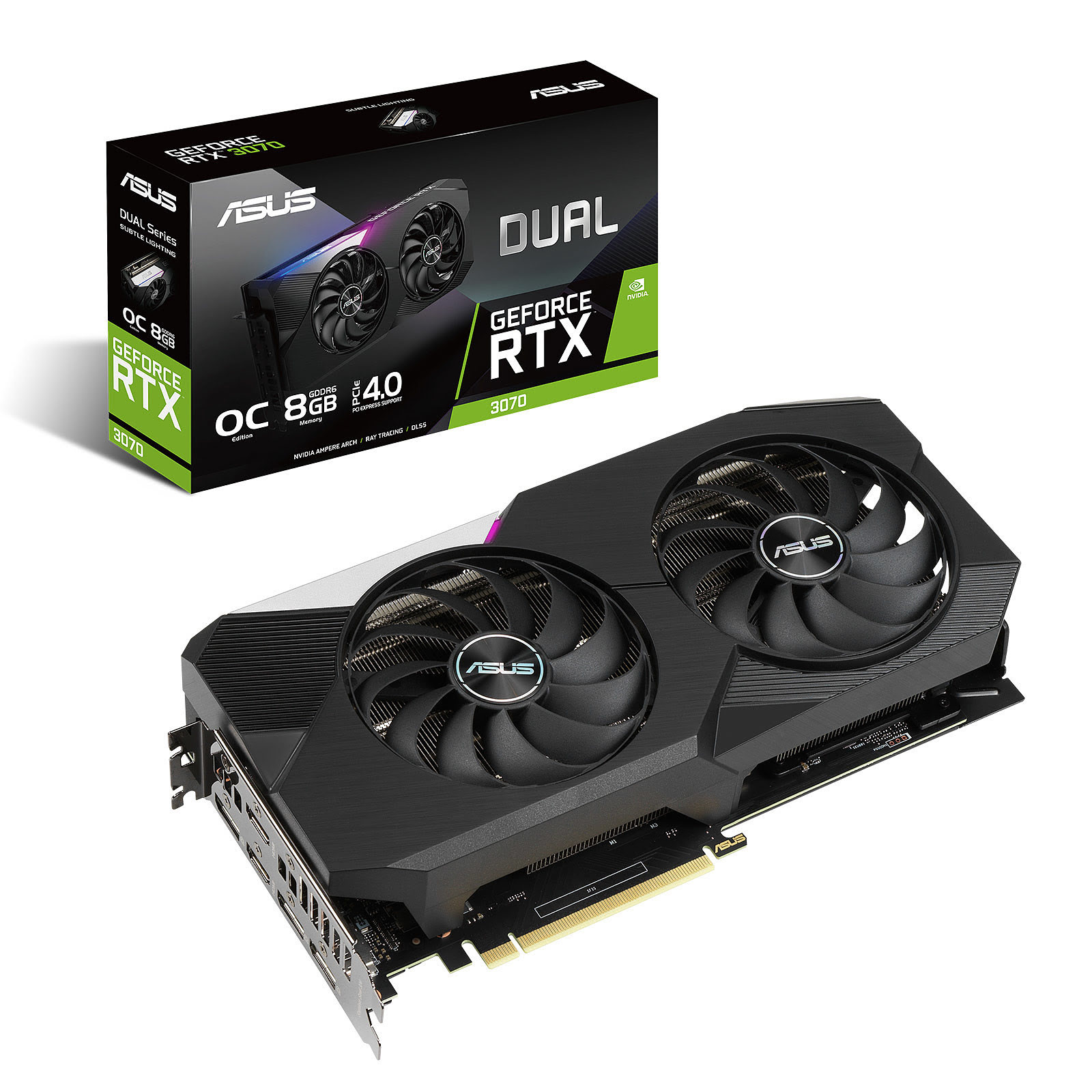 Asus DUAL-RTX3070-O8G LHR  - Carte graphique Asus - Cybertek.fr - 0