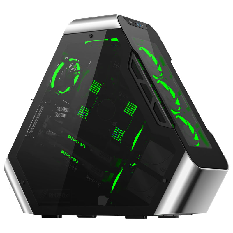 Jonsbo TR03-G Showcase TG Silver Gris - Boîtier PC Jonsbo - 3