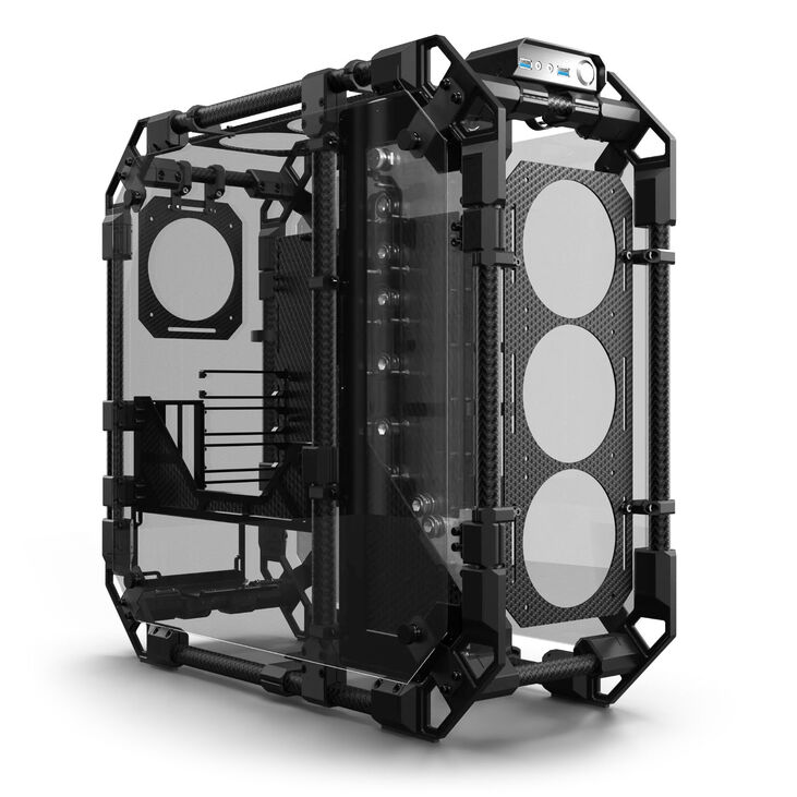 Alphacool Apex Pro Skeleton Carbon Noir - Boîtier PC Alphacool - 2