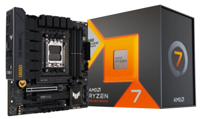 TUF GAMING B650M-PLUS + Ryzen 7 7800X3D - Cybertek.fr - 0