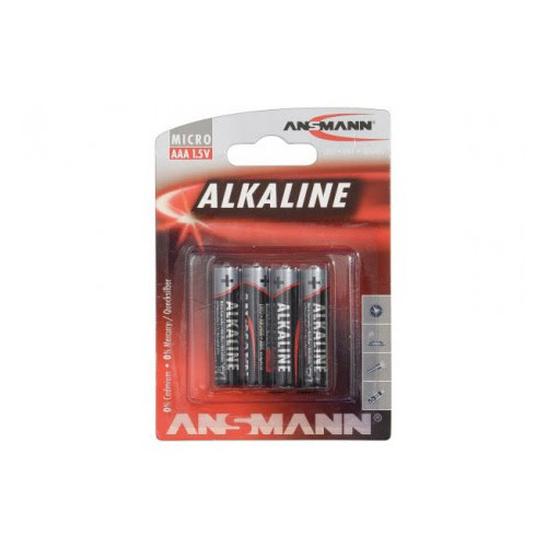 Pile ANSMANN Lot de 4 Piles Alcaline 1,5V LR03 - Alkaline AAA