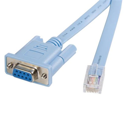6 ft RJ45 to DB9 Cisco Console Cable  - Connectique PC - 0