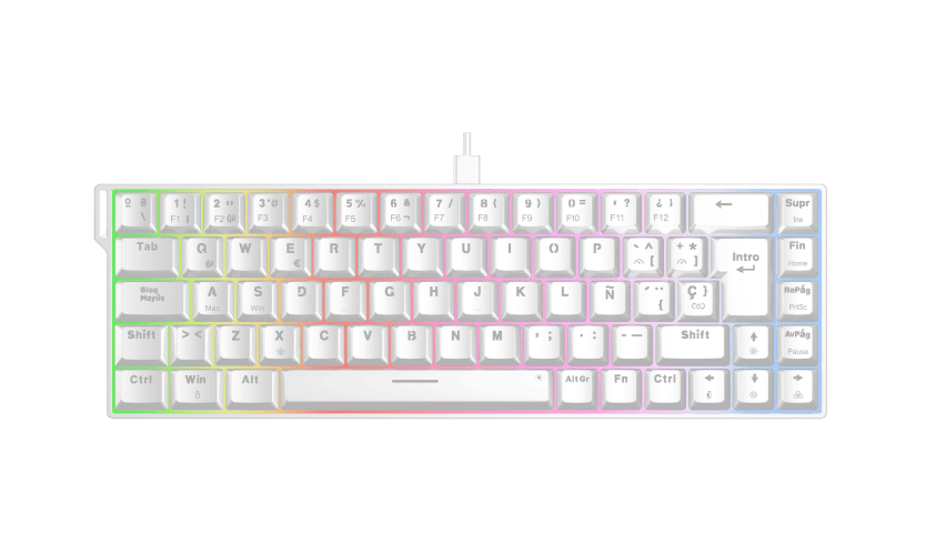 The G-LAB Keyz Titanium HE - Clavier PC The G-LAB - Cybertek.fr - 7