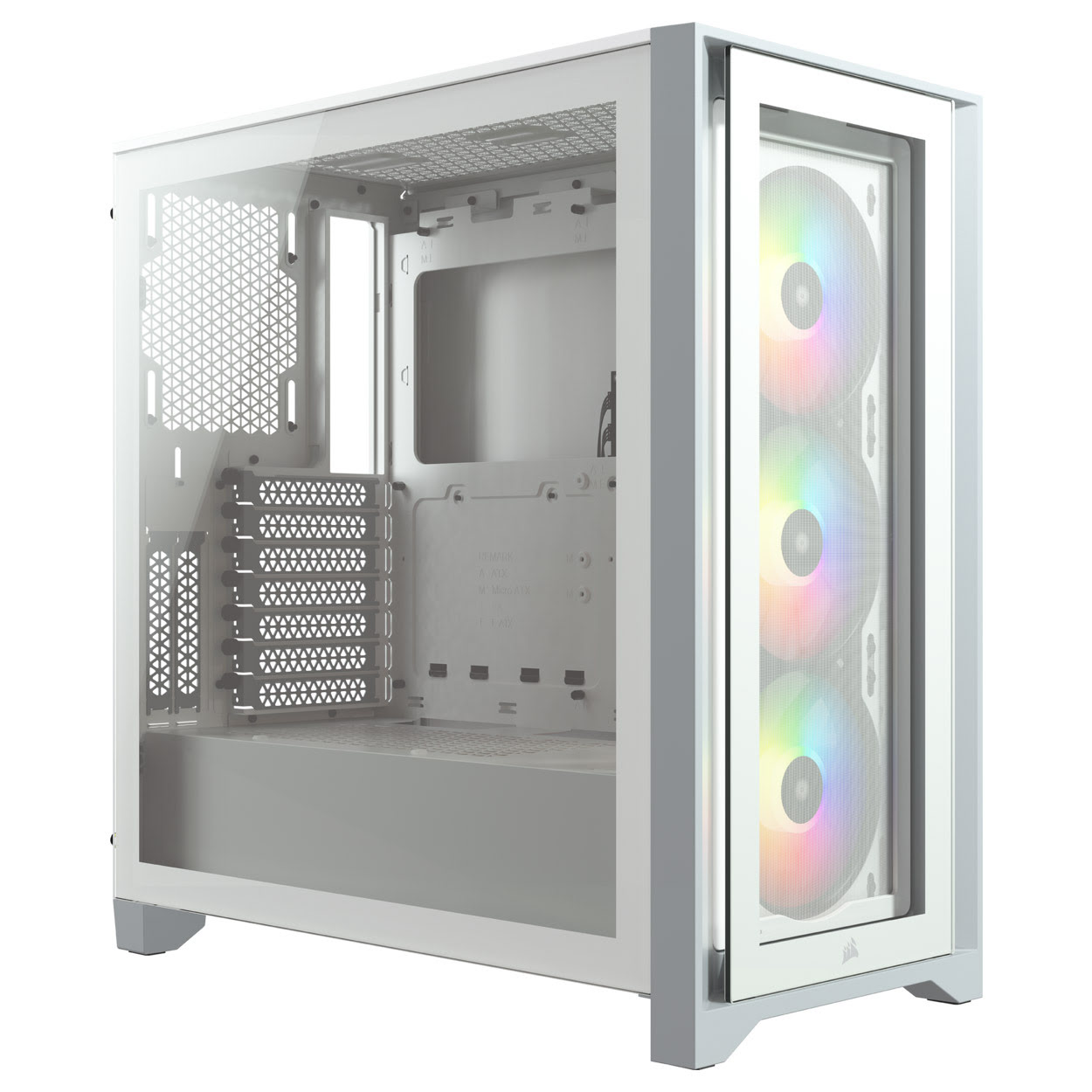 iCUE4000X RGB Tempered Blanc + RM850 80Gold Blanc - Cybertek.fr - 2