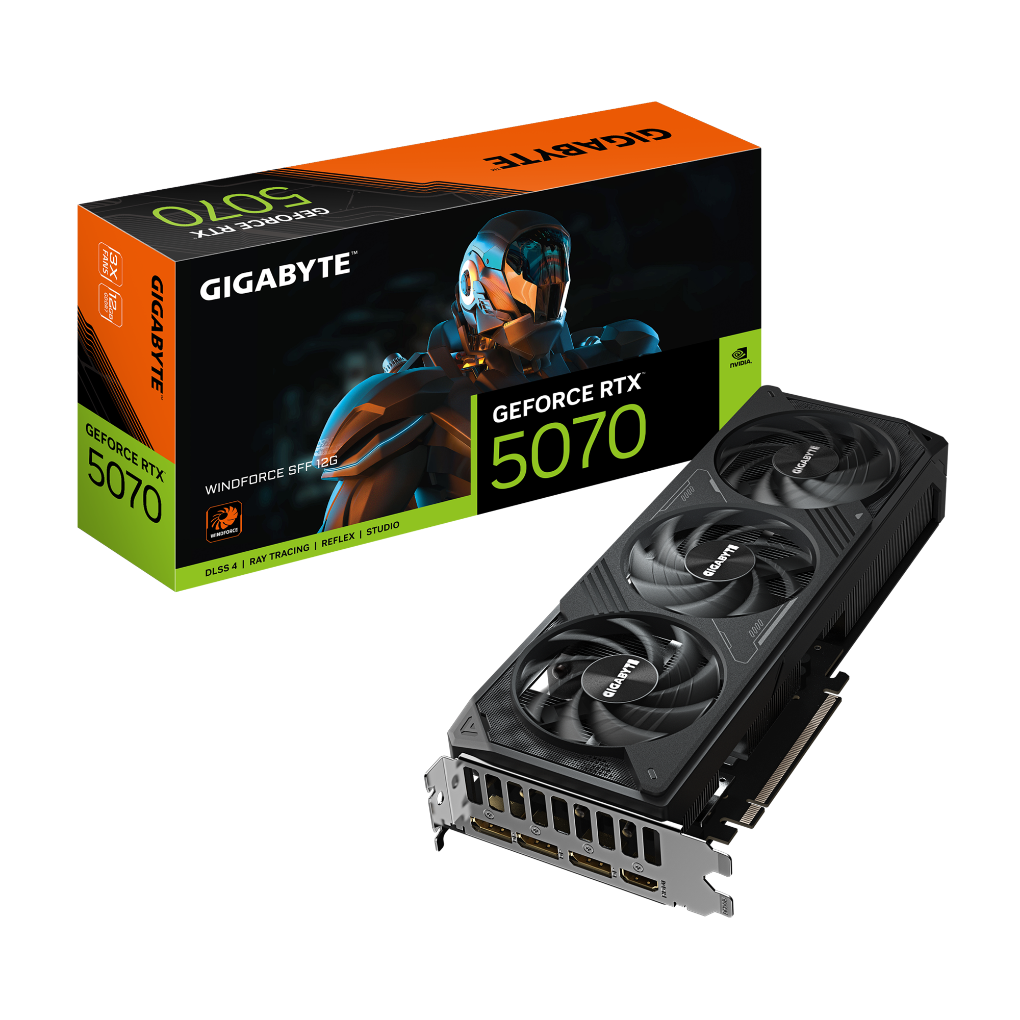Gigabyte GeForce RTX 5070 WINDFORCE SFF 12G# - Carte graphique - 0