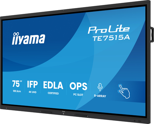Iiyama 75 pouces  TE7515A-B1AG - Ecran PC Iiyama - Cybertek.fr - 2